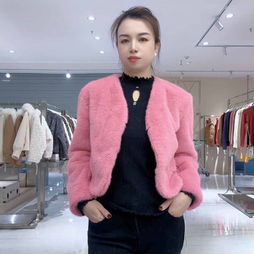 小香风环保毛外套F68