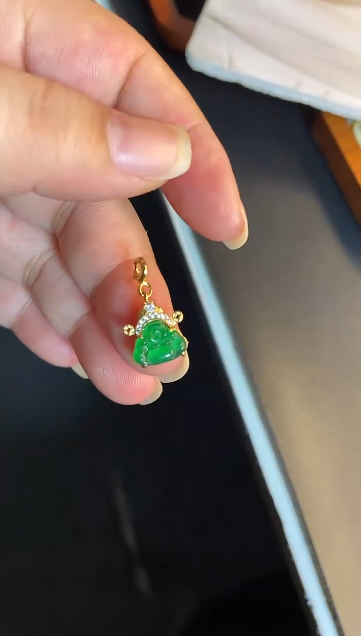 吊坠(不含链)银S925镶嵌翡翠1