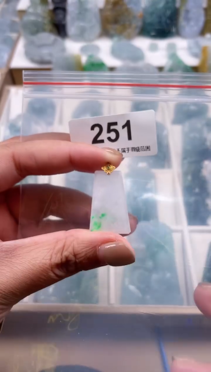 【闪购商品】翡翠颈饰未镶嵌天然缅甸A货翡翠251