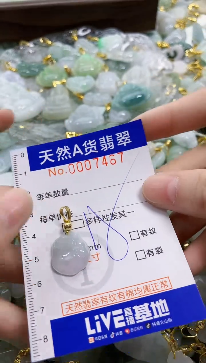 颈饰未镶嵌翡翠天然A货翡翠