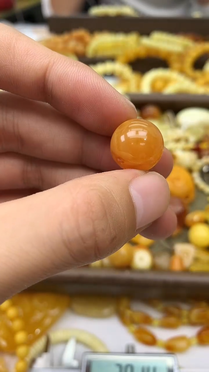 裸石蜜蜡未镶嵌单珠