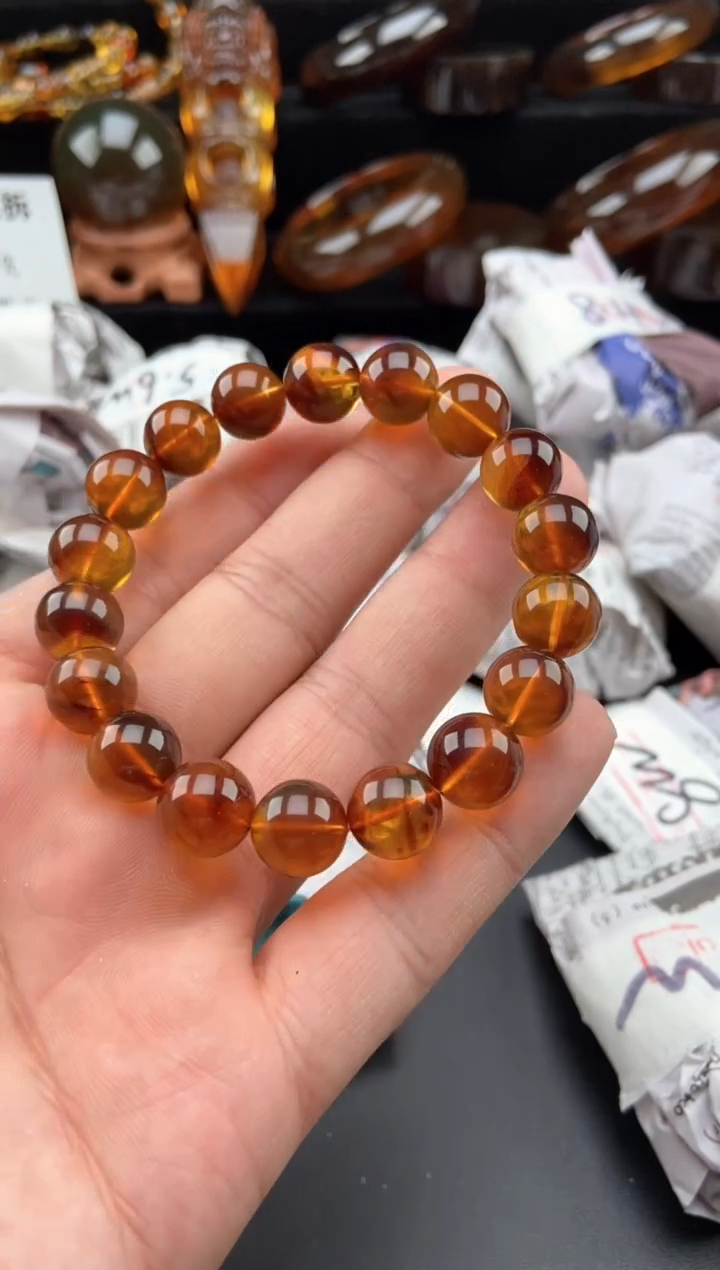 【闪购商品】琥珀手链未镶嵌棕珀手串