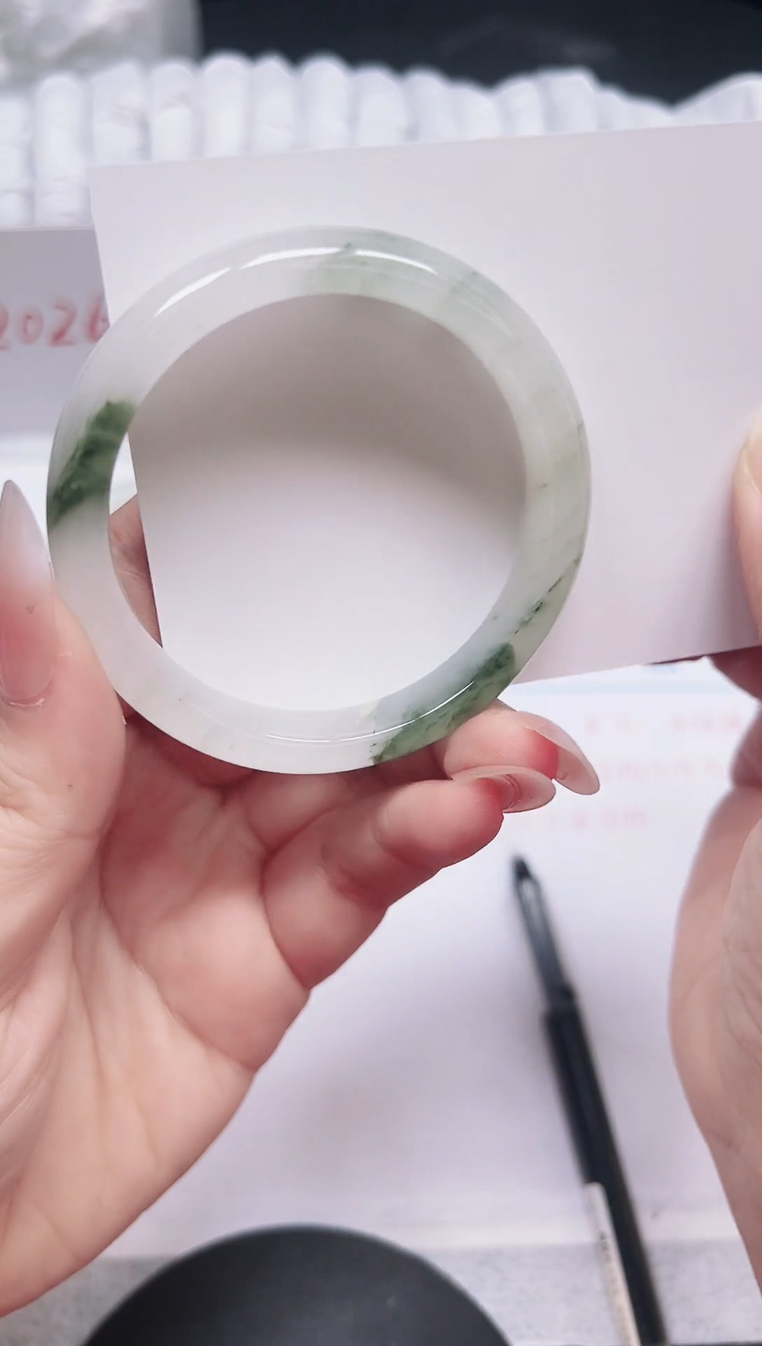 未镶嵌手镯石英质玉179-52.5