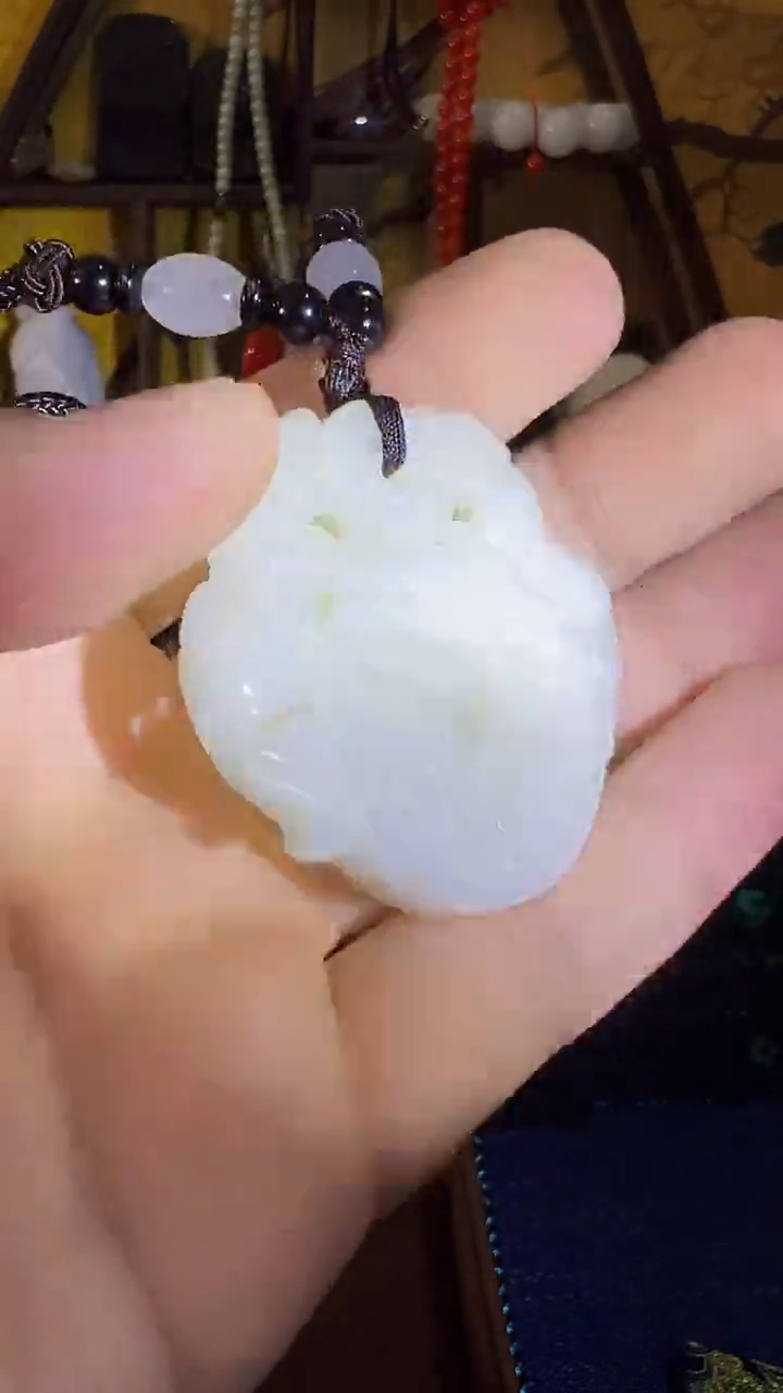 【闪购商品】和田玉挂件未镶嵌和田 双貔貅平安扣（飞铃文玩）