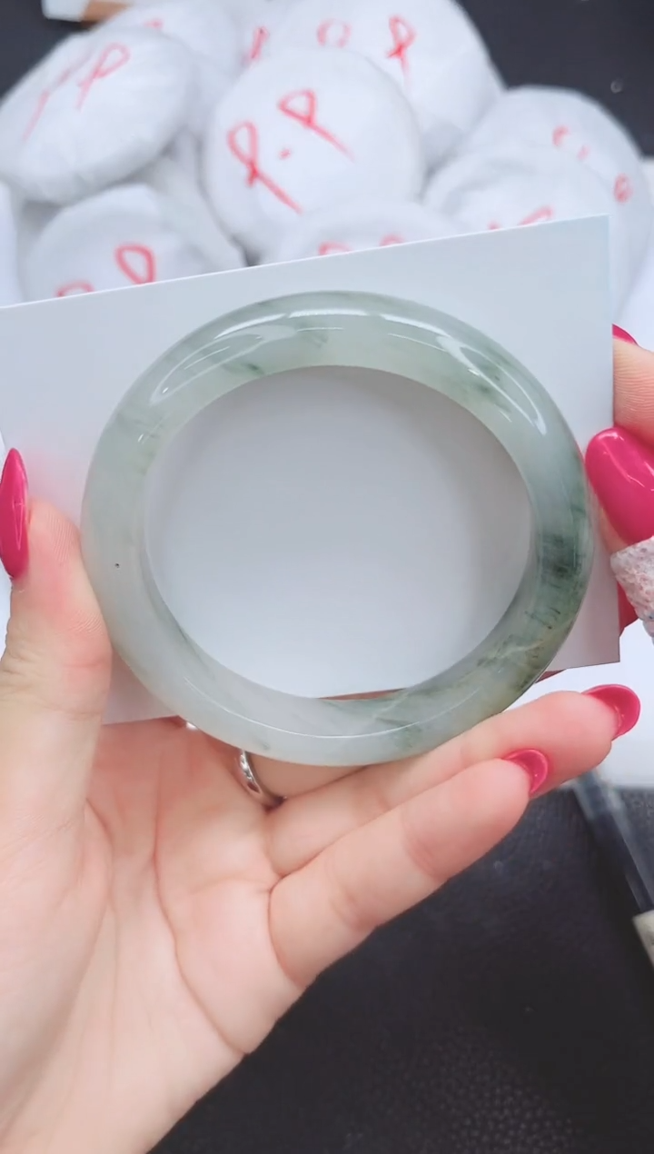 未镶嵌手镯石英质玉7-58.5