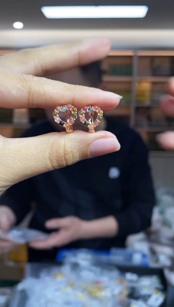 【闪购商品】碧玺·银S925镶嵌多样性发一件