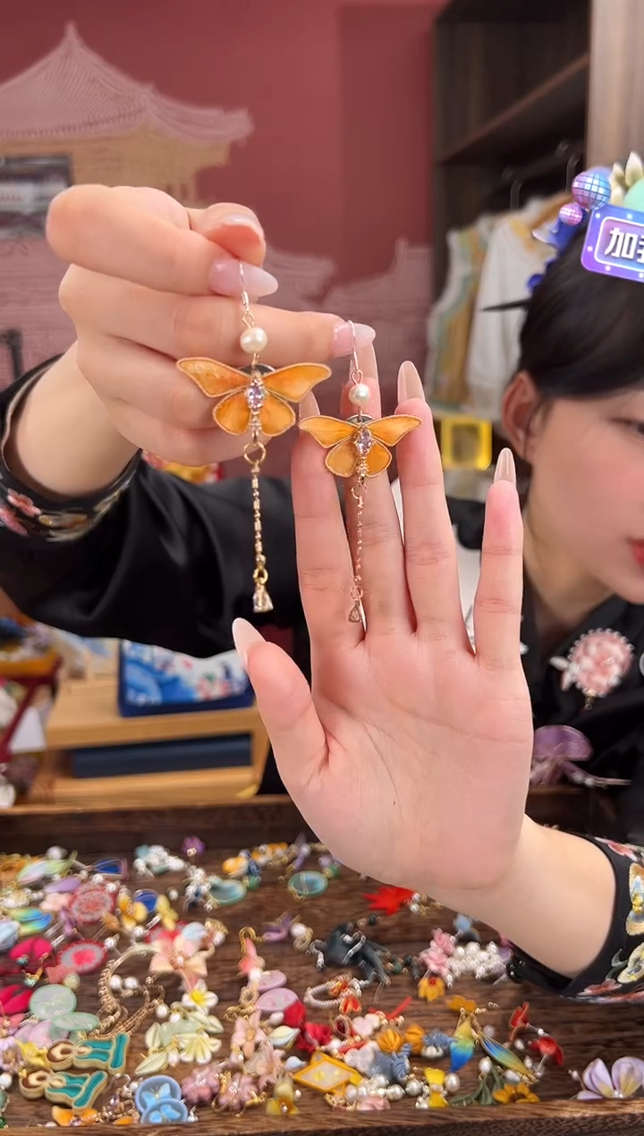 【闪购商品】刺绣苏绣世家非遗手工（耳环） 