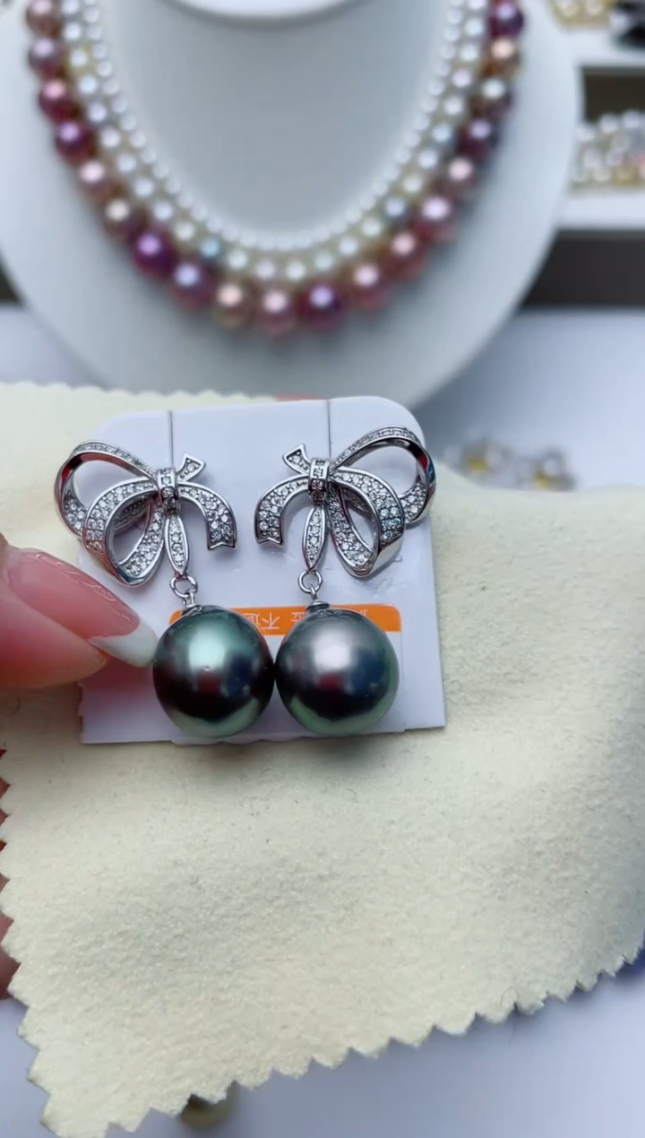 【闪购商品】海水珍珠耳饰银S925镶嵌W124