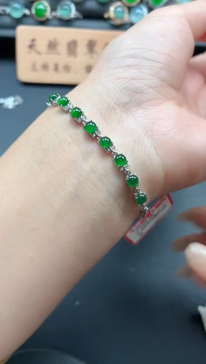 银S925镶嵌戒指翡翠11