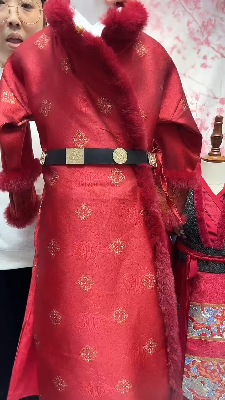佛***帽迎福男童汉服100