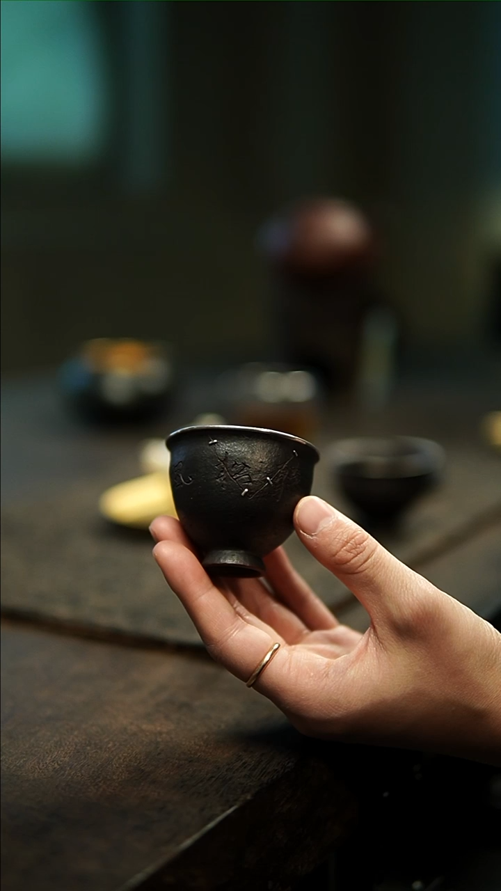 【闪购商品】松风松石包银主人杯