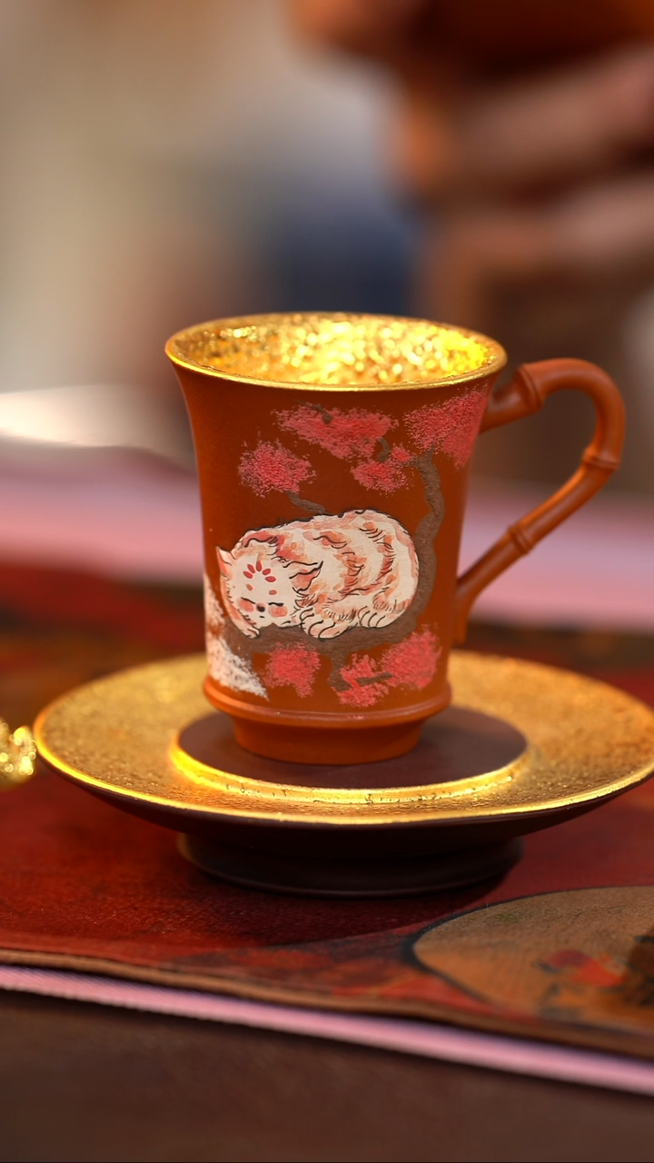 茶杯紫砂【宜景窑系列】杯子