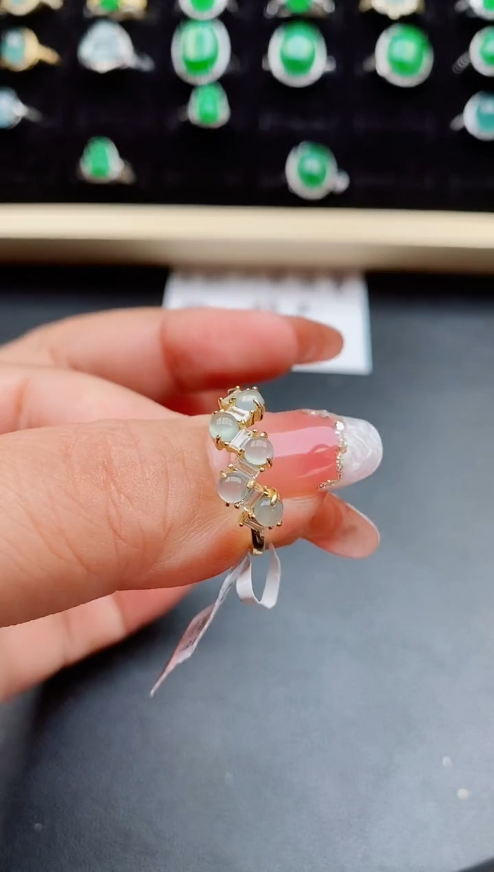 【闪购商品】翡翠戒指银S925镶嵌805800