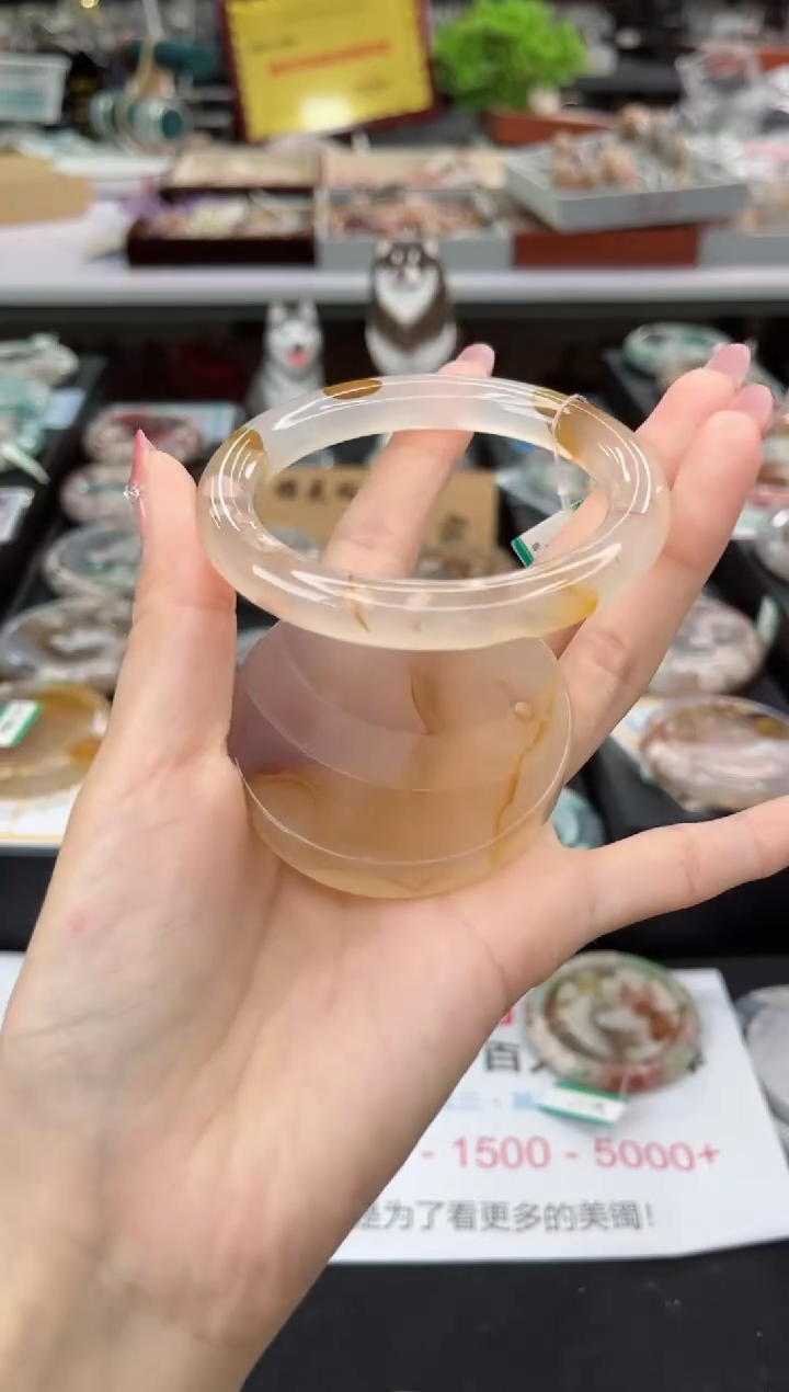 【闪购商品】石英质玉手镯未镶嵌59圈口（赠品镯心）3751537