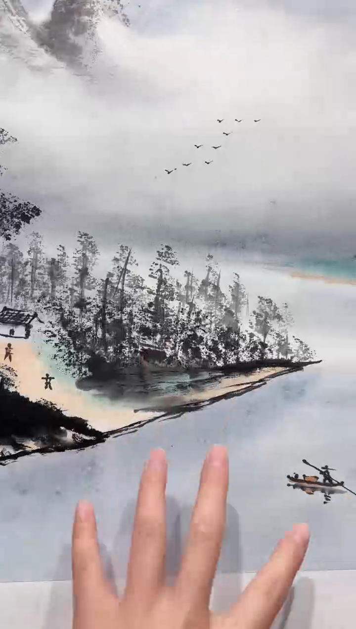 国画秦燕格国画手绘作品Y2