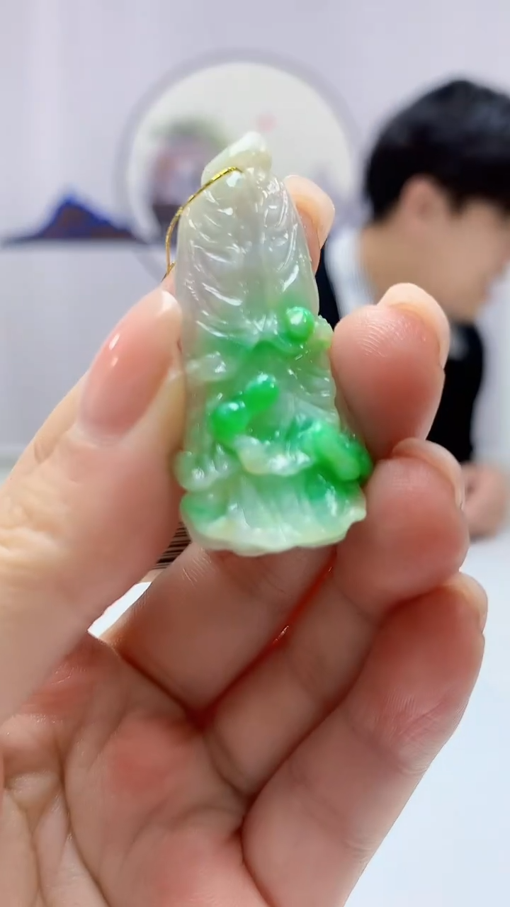 【闪购商品】定制翡翠未镶嵌5145ms-毛货189白菜
