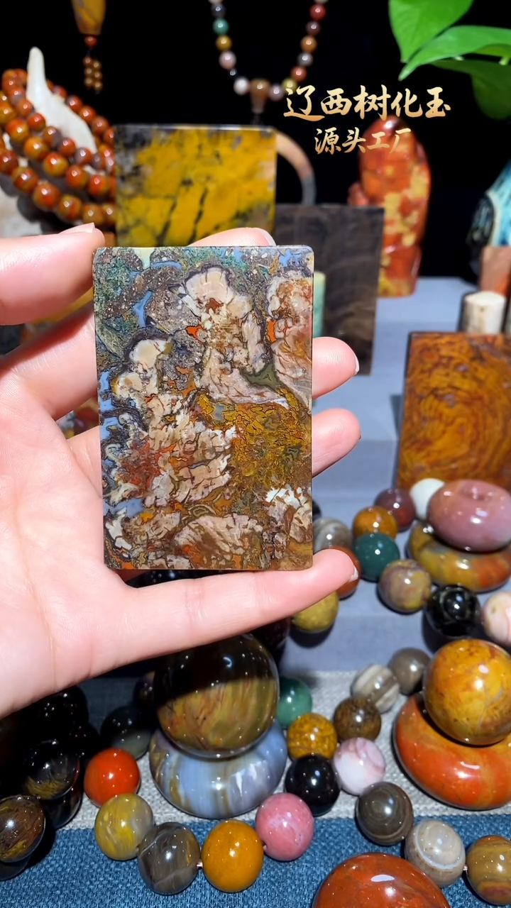 未镶嵌-硅化玉学*天然北票硅化玉吊坠