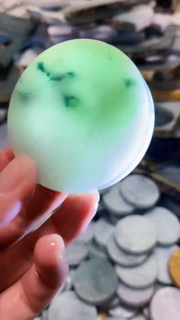 【闪购商品】翡翠颈饰未镶嵌A货白谭1858