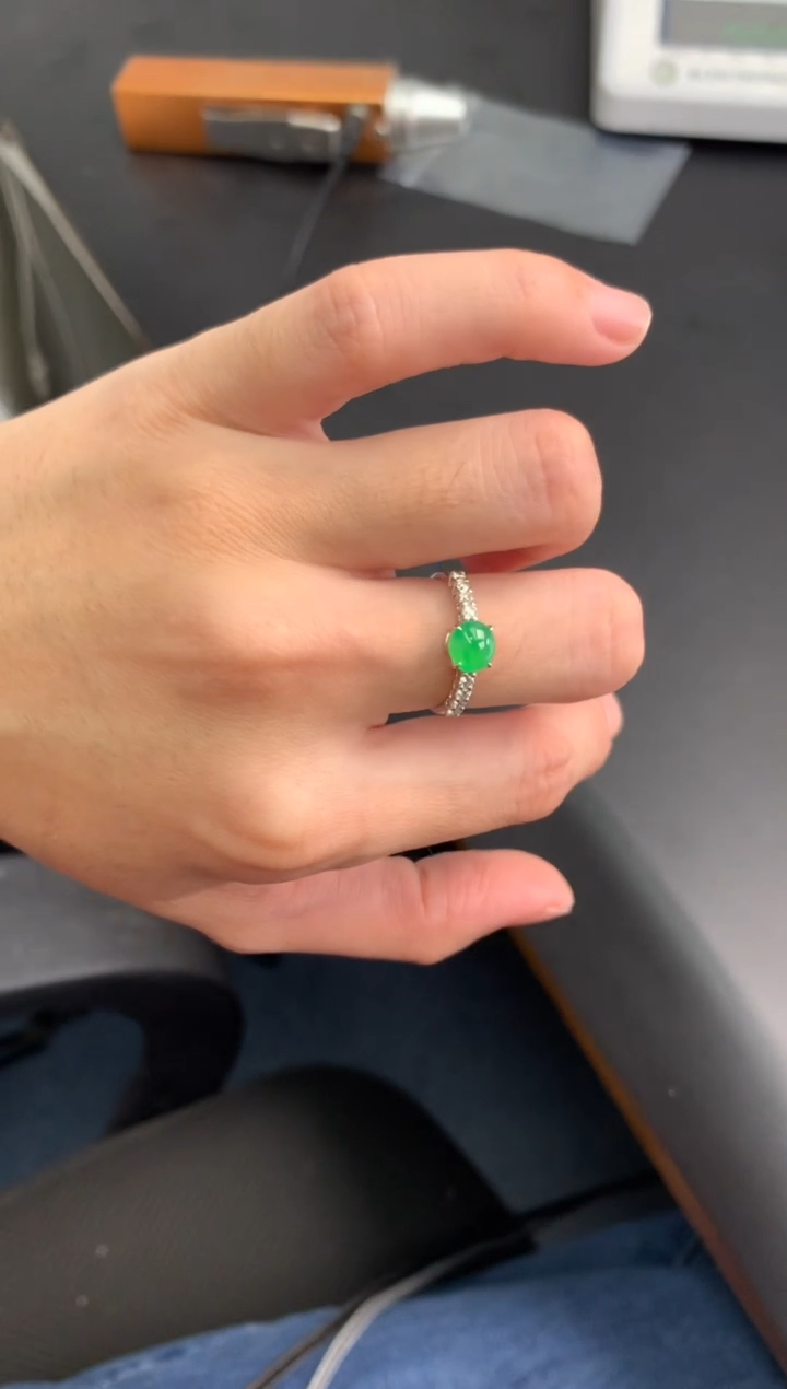 【闪购商品】定制翡翠18K金镶嵌模式推广期24小时鉴赏期