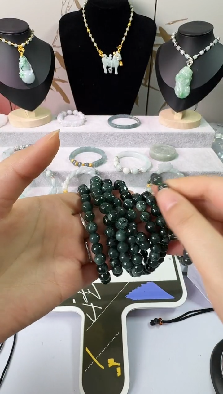 未镶嵌手串翡翠天然翡翠A货手串