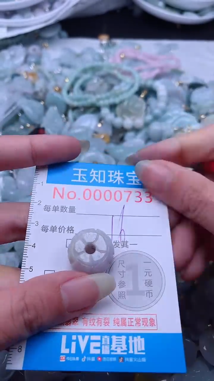 翡翠未镶嵌吊坠(不含链)733