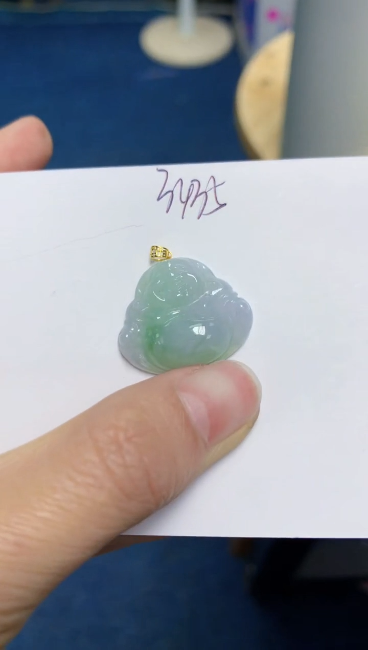 【闪购商品】翡翠颈饰18K金镶嵌 天然翡翠A货