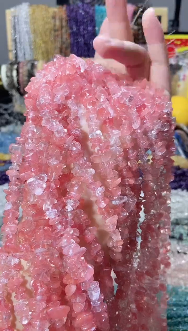 未镶嵌珠宝半成品水晶西瓜晶