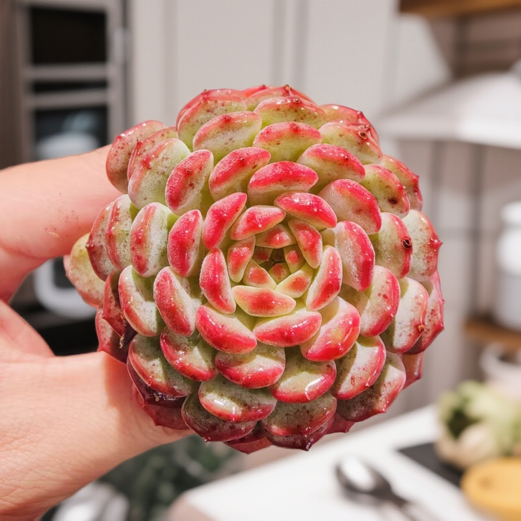 深红--【③号】白胖子SP --无土多肉随手花（1颗/不带盆）