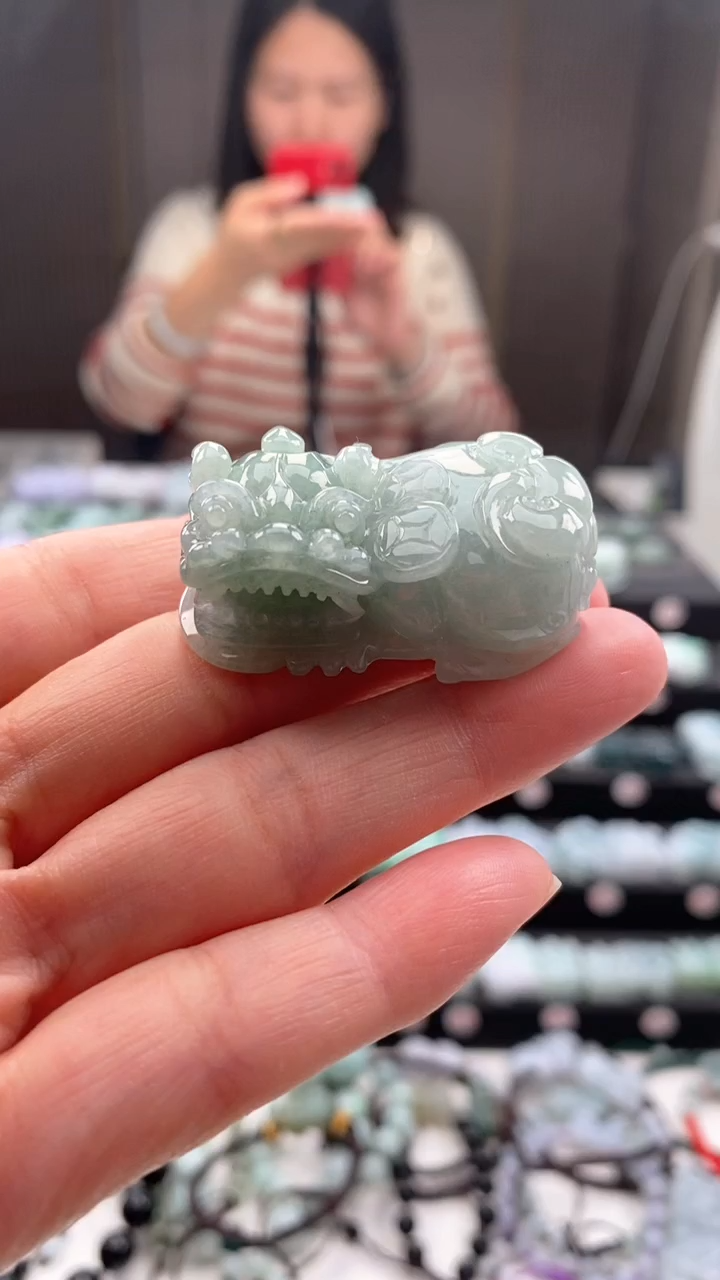 【闪购商品】翡翠颈饰未镶嵌霸王貔貅