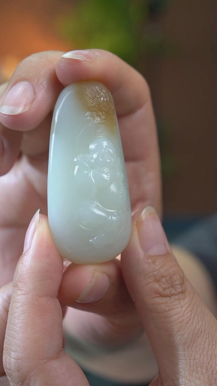 和田玉未镶嵌吊坠(不含链)佛