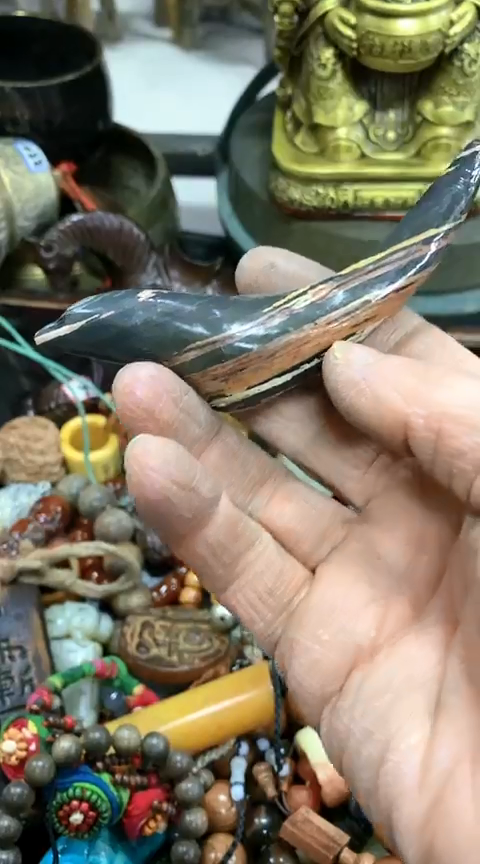 【闪购商品】一物一拍编号石鸟把件