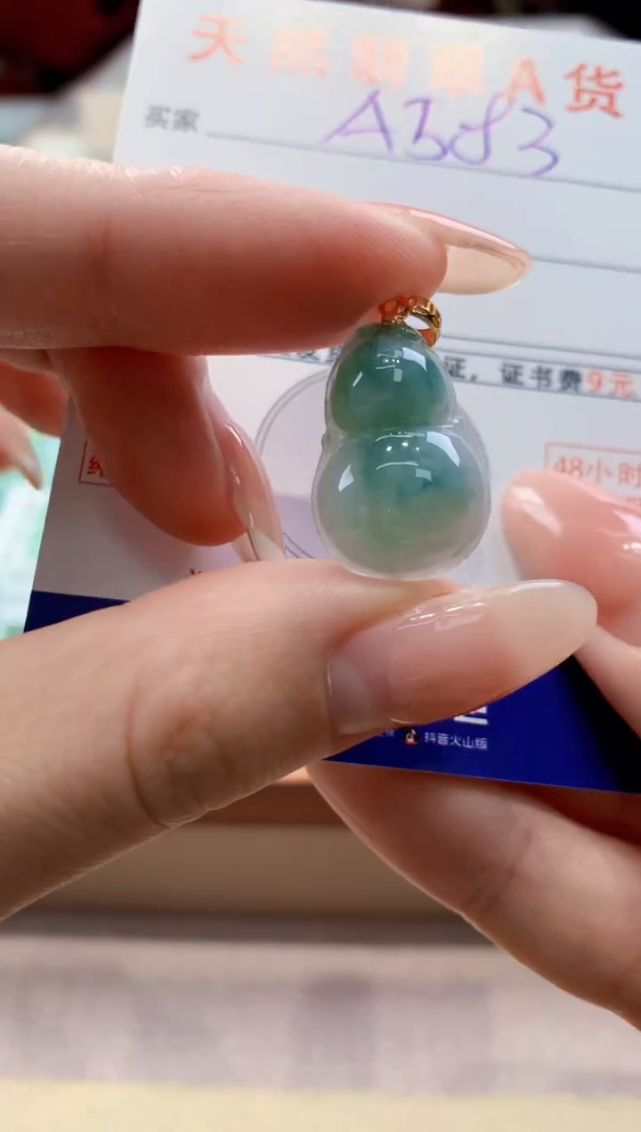 颈饰未镶嵌翡翠天然翡翠挂件  