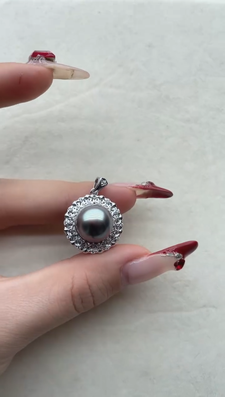 【闪购商品】海水珍珠吊坠银S925镶嵌Y24