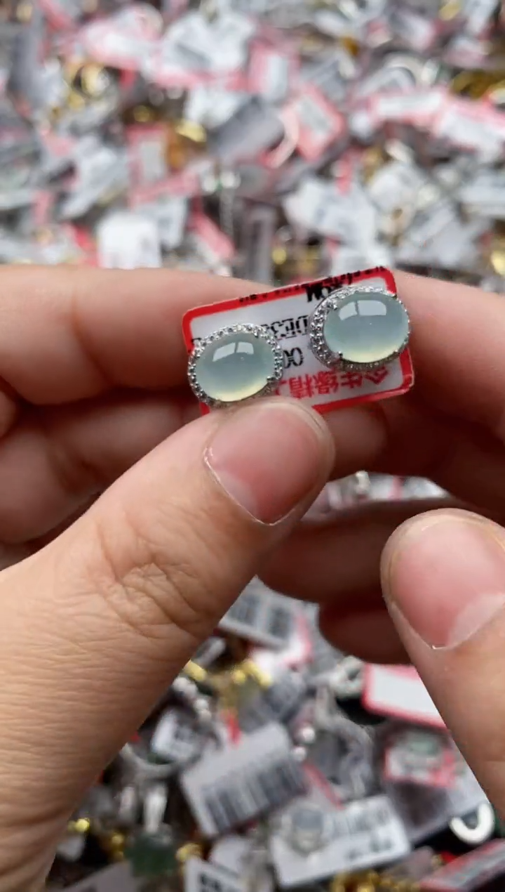 【闪购商品】翡翠戒指银S925镶嵌66666---3