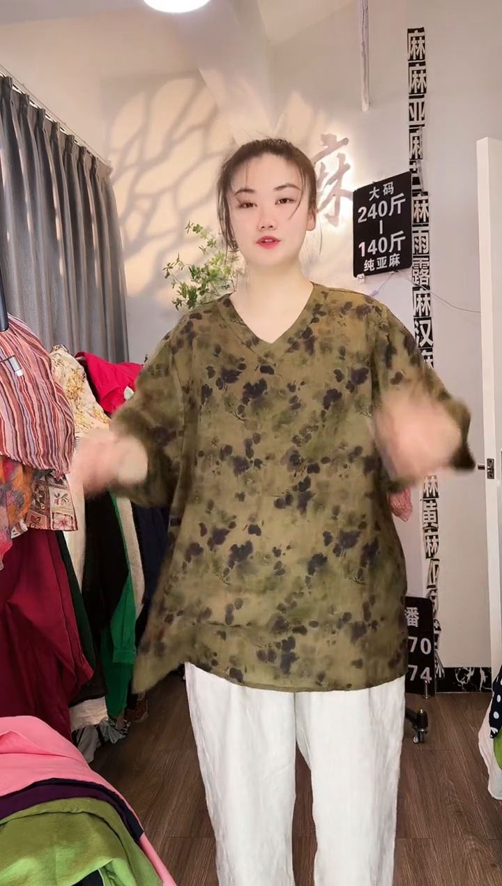 亚麻大码女装系列。140斤-240斤
