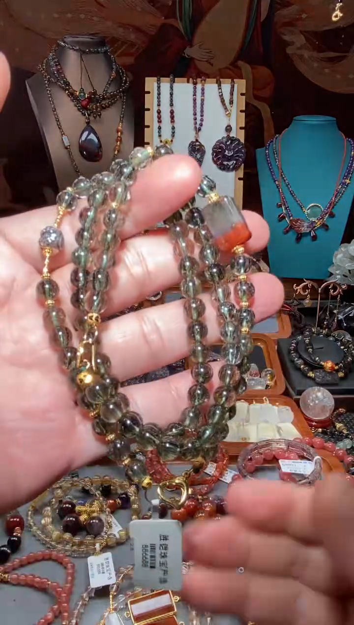 【闪购商品】水晶绿碧发万能链未镶嵌多样性发其一