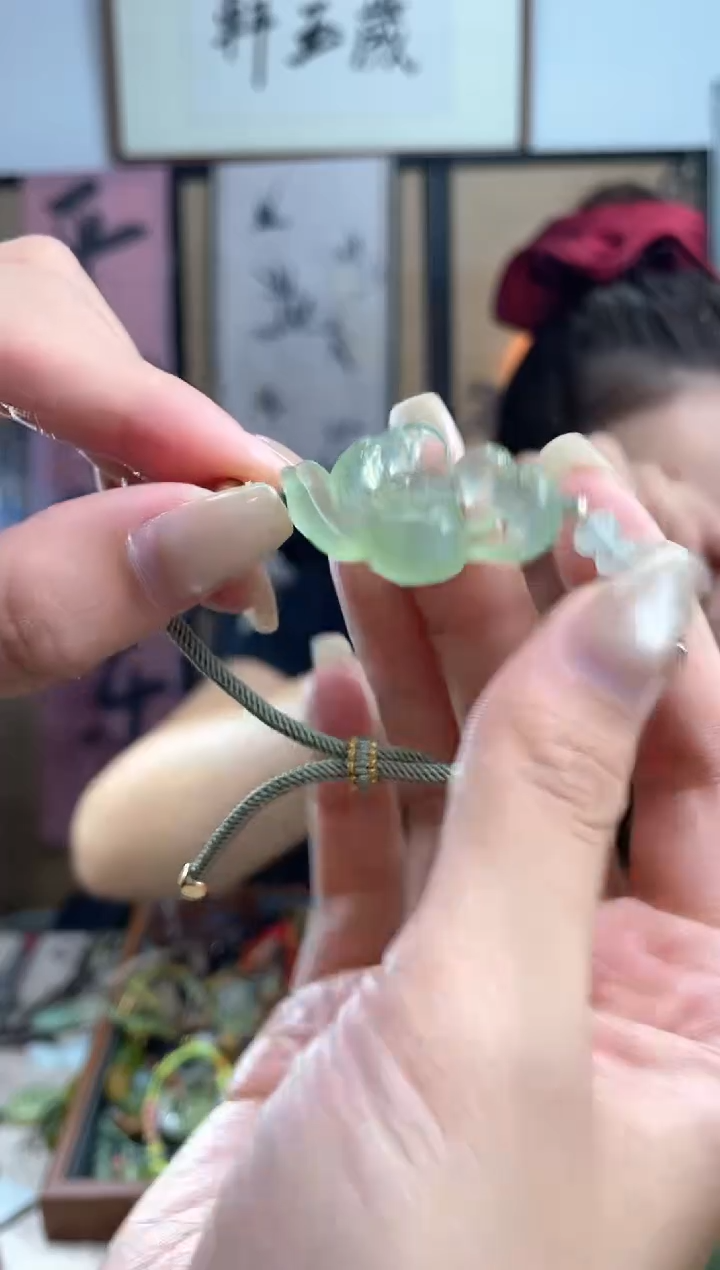 未镶嵌岫玉.唐*荷多样性发货其中发一