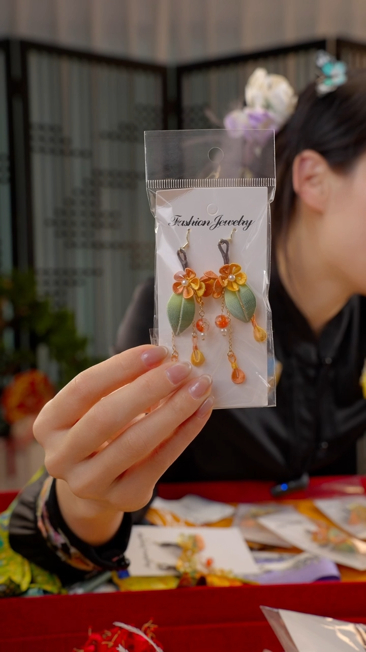 刺绣夏*非遗绒花手工饰品