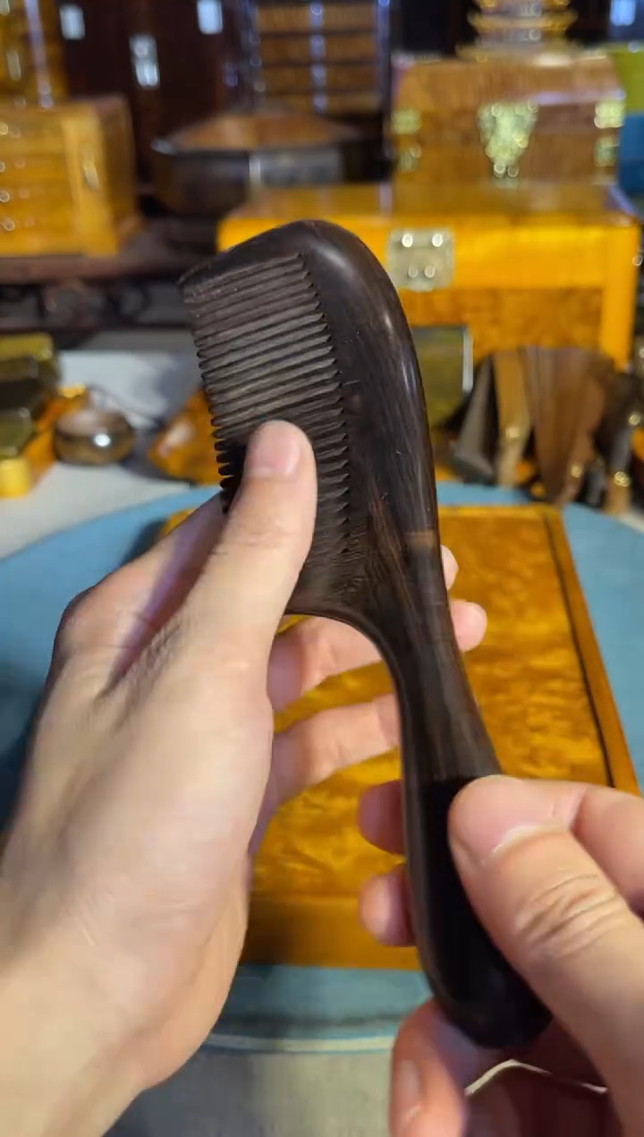 乌木类成套家具紫光檀 梳子 通货