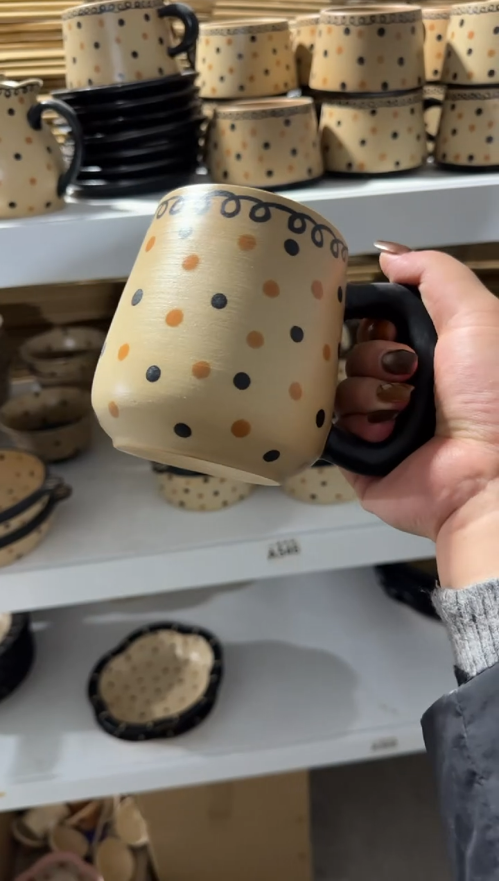 陶瓷点点杯子【十里高温釉下彩陶瓷】