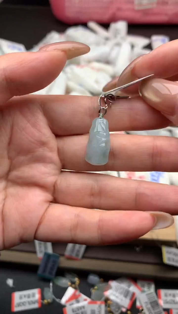 【闪购商品】翡翠挂件银S925镶嵌一