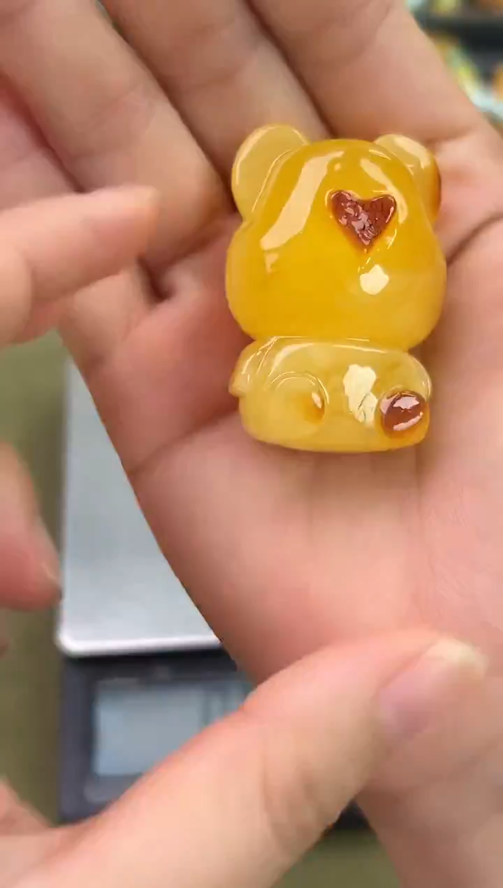 裸石琥珀未镶嵌琥珀蜜蜡吊坠