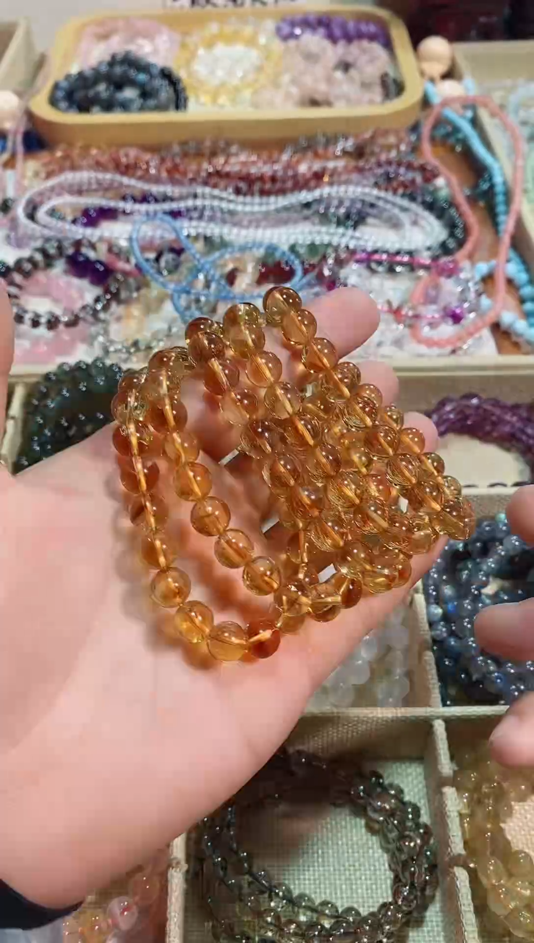 【闪购商品】黄晶手链未镶嵌黄塔晶9m+（多样性发其一)