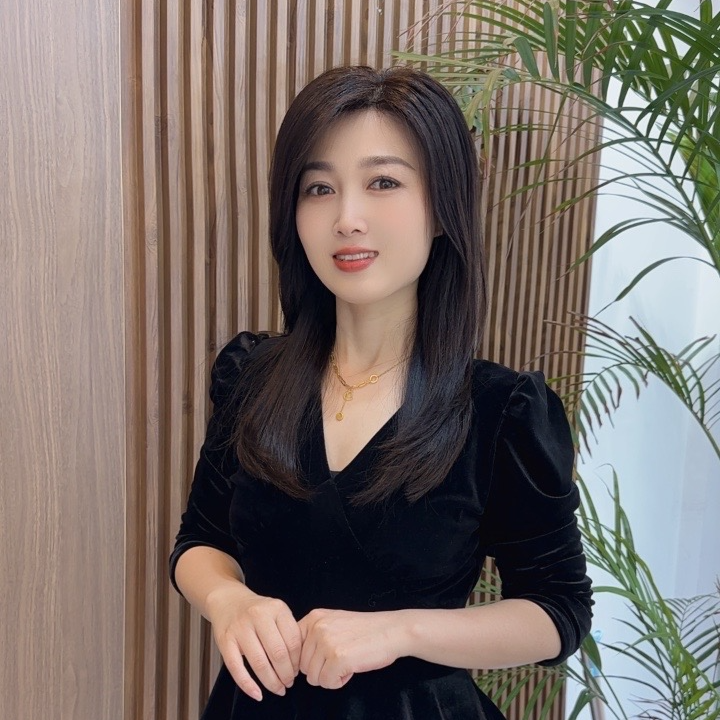 Shinuoge/诗诺格女士高品质全真发手工钩织淑女减龄长直发假发套