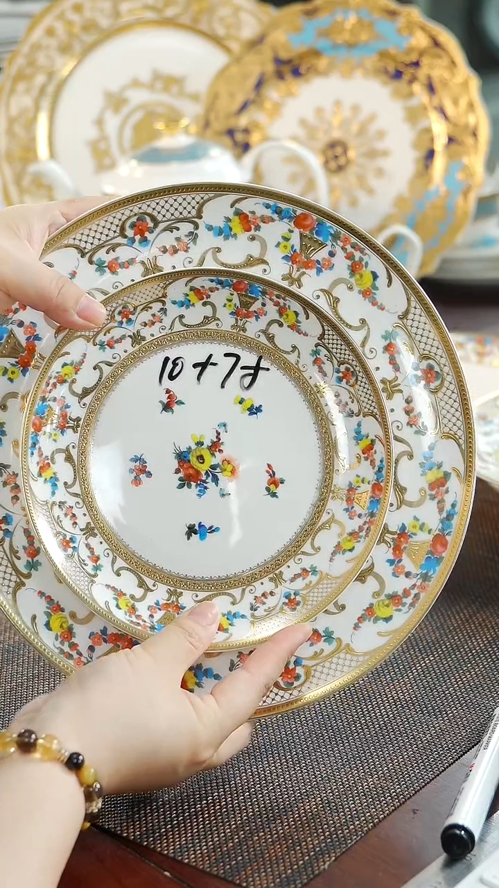 瓷片10+7英寸大小盘  福利价