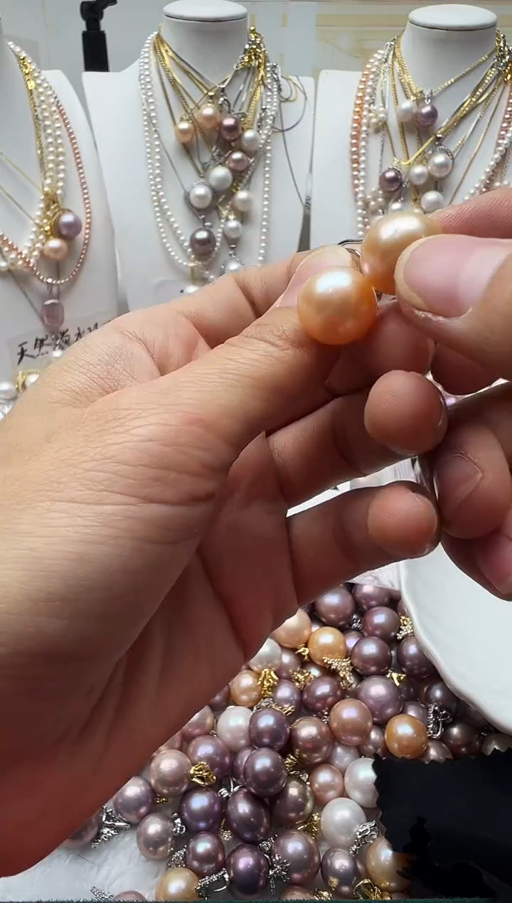 颈饰合金淡水珍珠011