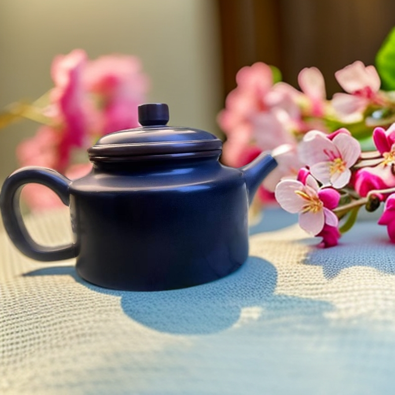 200cc左右必入茶壶」钦州坭兴陶-德钟壶茶具赠1个杯