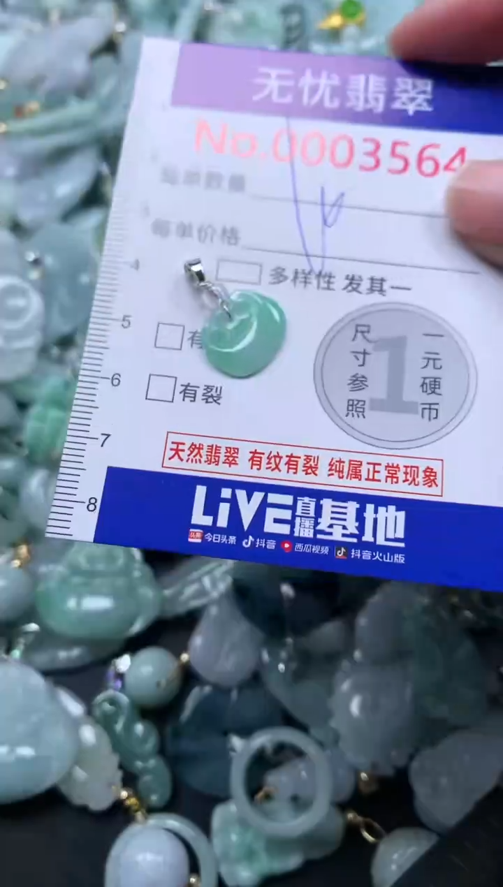 颈饰未镶嵌翡翠3564