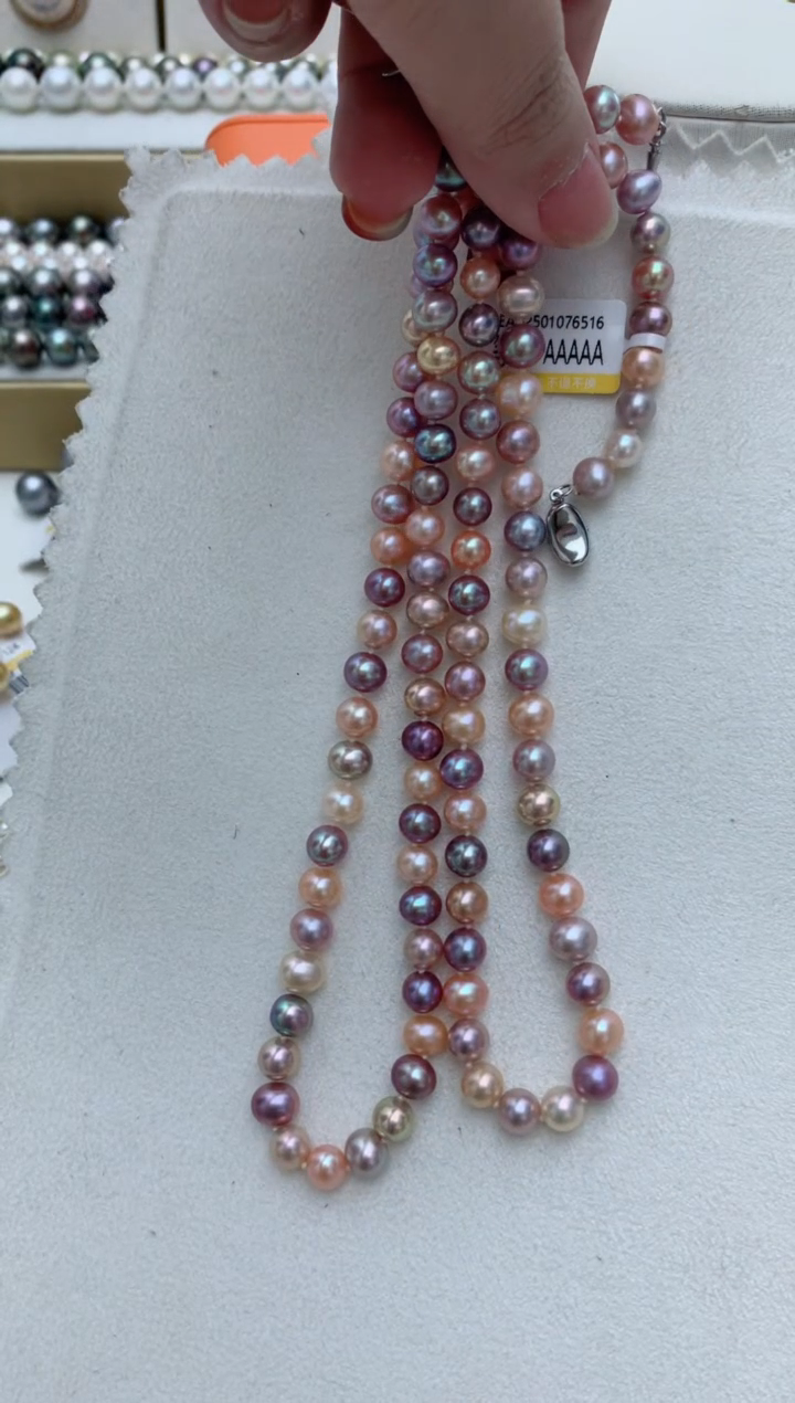 【闪购商品】淡水珍珠项链未镶嵌e82 多样性发其一
