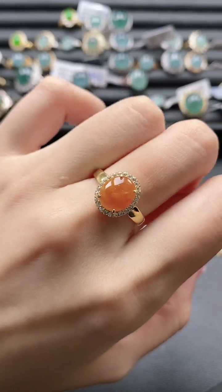 【闪购商品】翡翠戒指银S925镶嵌1111